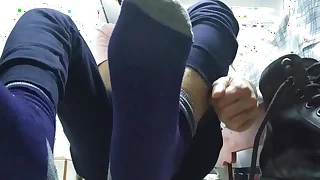 Lick my chubby servant-girl with an increment of sweaty male 9&period;5 hands